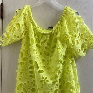 Vibrant Off-Shoulder Lace Blouse